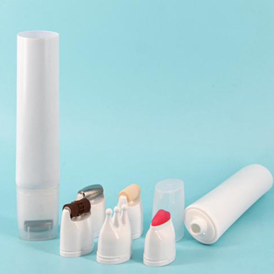 Embalagem cosmética em branco de cor personalizada tubo PE combinado Flexo com estampagem