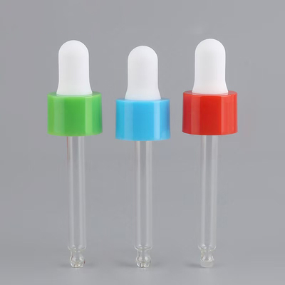 Cores personalizadas 18mm 24mm Gloss PP Plastic Dropper com pipeta de plástico para medições precisas