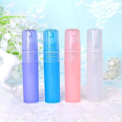 100 ml de frasco de perfume de plástico de animais de estimação preto transparente e vazio com spray de plástico
