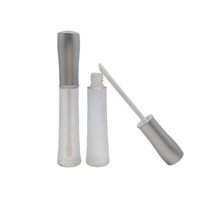 Fácil de transportar fecho de parafuso de vedação de borracha tubo plástico de bálsamo labial para recipiente cosmético 10cm x 2cm