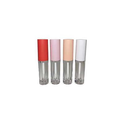 Embalagem Vazio 6ml Tubos Lips Gloss Claros Vareta Redonda Logotipo Personalizado Tubos Lips Gloss