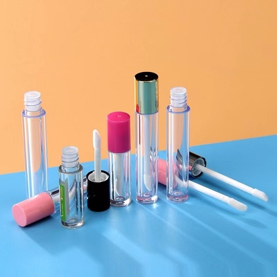 3.5g 5g Lábios vazios Tubinhas de batom Tubinhas plásticas de bálsamo labial para embalagens cosméticas