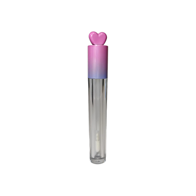 Tubos de brilho labial com vareta redonda Logotipo personalizado Tubos de brilho labial Embalagem Vazia 6ml clara