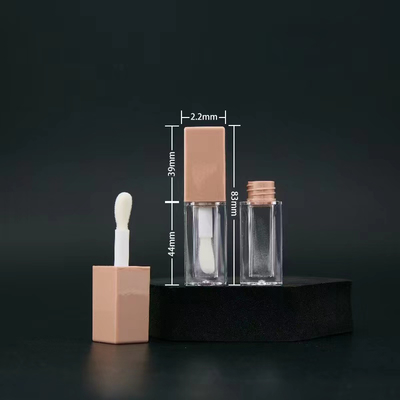 Tubos de brilho para batom e mascara Impressão de tela Impressão de PET Tubos transparentes Bonitos