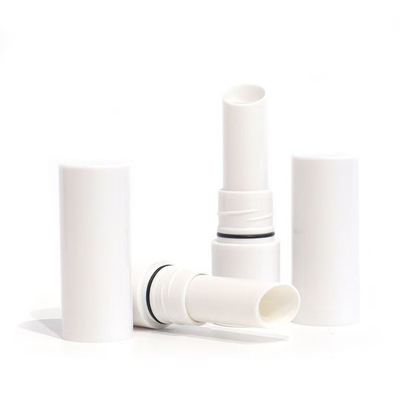 Tubos metálicos de batom com impressão de tela Container de brilho labial e fecho de tubo de bálsamo de plástico