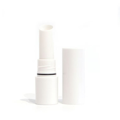 Tubos metálicos de batom com impressão de tela Container de brilho labial e fecho de tubo de bálsamo de plástico
