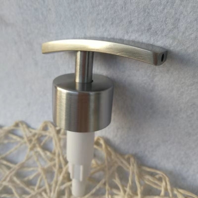 Bomba de loção para sabonete líquido em aço inoxidável de cor personalizada de 28mm