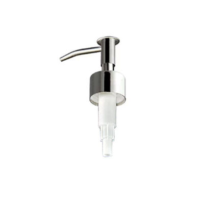 Dispensador de bomba de loção metálica dourada/prateada 20/24/28MM para embalagem de beleza de luxo para sabonete líquido para as mãos e loção corporal