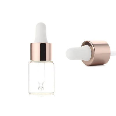 Garrafa de óleo essencial de vidro transparente de 5 ml 10 ml 15 ml 20 ml 30 ml 50 ml 100 ml vazia