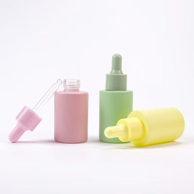 Frascos conta-gotas de vidro âmbar de 5/10/15/20/30/50/100ml, recarregáveis, vazios para aromaterapia, sérum, cosméticos líquidos