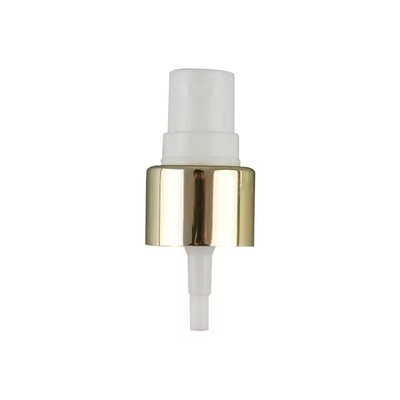Pulverizador de névoa fina de alumínio dourado e prateado de 20mm e 24mm, bomba atomizadora manual, bico anodizado