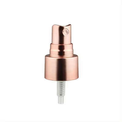 Pulverizador de névoa fina de alumínio dourado e prateado de 20mm e 24mm, bomba atomizadora manual, bico anodizado