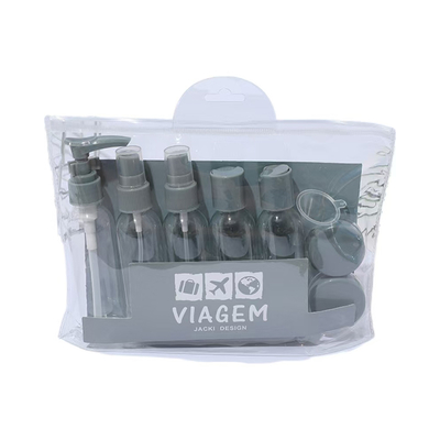 Conjunto de garrafa de viagem de 50 ml Conjunto de garrafa de viagem à prova de vazamento Conjunto de loção de shampoo líquido Conjunto de avião