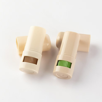 Recipiente de bastão de desodorante vazio de 7g personalizado, recipiente de bastão de blush, recipiente de protetor labial, recipiente de embalagem cosmética de plástico com enchimento inferior, reutilizável