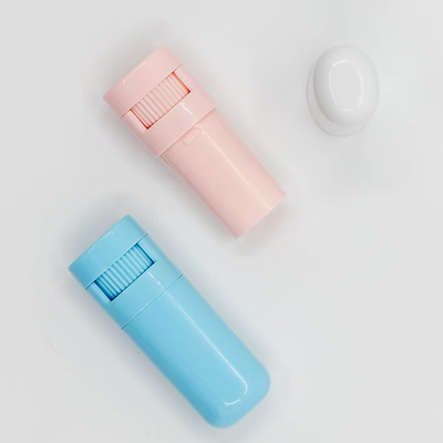 Frasco de bastão de blush vazio de 10g personalizado, bastão de bálsamo desodorante, embalagem cosmética de plástico com rotação superior, reutilizável