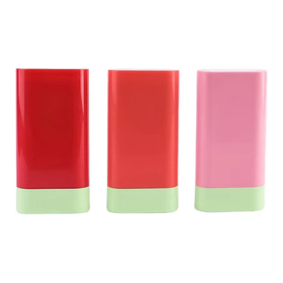 Customização de alta qualidade 10g Bastão de blush vazio garrafa desodorante bálsamo bastão de rotação superior recipiente de embalagem plástica cosmética reutilizável