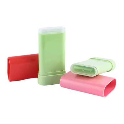 Customização de alta qualidade 10g Bastão de blush vazio garrafa desodorante bálsamo bastão de rotação superior recipiente de embalagem plástica cosmética reutilizável
