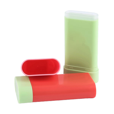 Customização de alta qualidade 10g Bastão de blush vazio garrafa desodorante bálsamo bastão de rotação superior recipiente de embalagem plástica cosmética reutilizável
