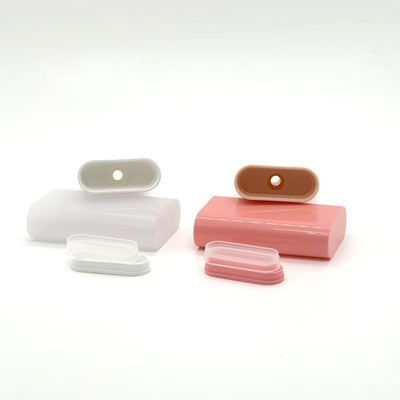 Embalagem de frasco de batom desodorante plástico vazio de 20G personalizado, rotação inferior para creme desodorante, impressão UV personalizada