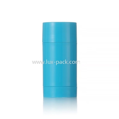 Bastão de desodorante Blush em bastão Frasco de batom Frasco de bálsamo labial Recipiente de embalagem cosmética de plástico com enchimento inferior Reutilizável