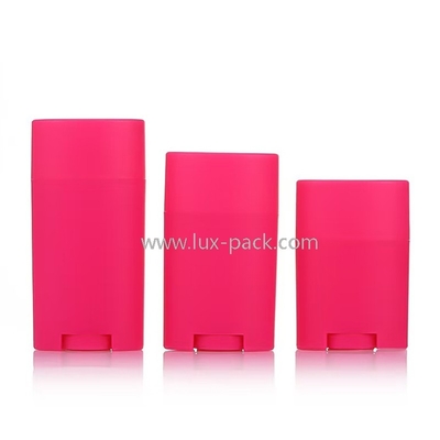 Botelha vazia de blush stick, desodorante, bálsamo, top rotation, recipiente de embalagem de plástico cosmético reutilizável