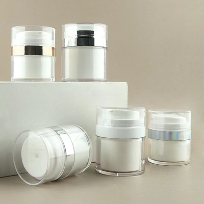 Design luxuoso Frasco airless 30ml 50ml 80ml 100ml Aceitar personalização