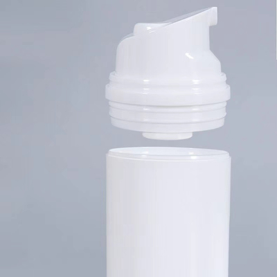 Botelha de distribuidor sem ar de cor branca com 30ml 50ml 80ml 100ml Suporte de personalização
