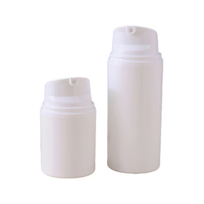 Botelha de distribuidor sem ar de cor branca com 30ml 50ml 80ml 100ml Suporte de personalização