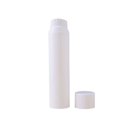 Botelha de distribuidor sem ar de cor branca com 30ml 50ml 80ml 100ml Suporte de personalização