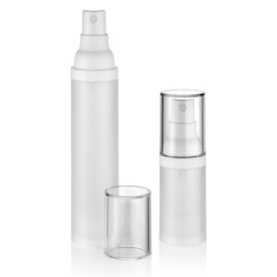 Aparência delicada 5ml 10ml 15ml 30ml garrafa de bomba de plástico sem ar usada para cuidados com a pele