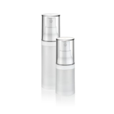 Aparência delicada 5ml 10ml 15ml 30ml garrafa de bomba de plástico sem ar usada para cuidados com a pele