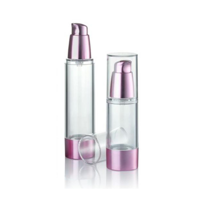 Rose Gold 15ml garrafa de bomba sem ar com arte de alta qualidade suporte de personalização