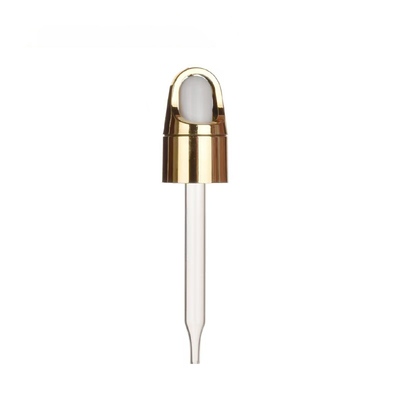Atacado 18mm 24mm Prata Ouro Vidro Plástico Pipeta Tipo Pressione para Baixo Conta-Gotas de Plástico