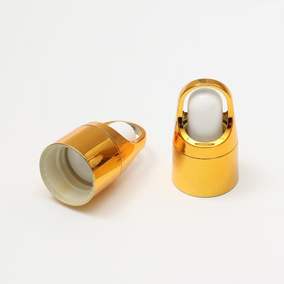 Atacado 18mm 24mm Prata Ouro Vidro Plástico Pipeta Tipo Pressione para Baixo Conta-Gotas de Plástico