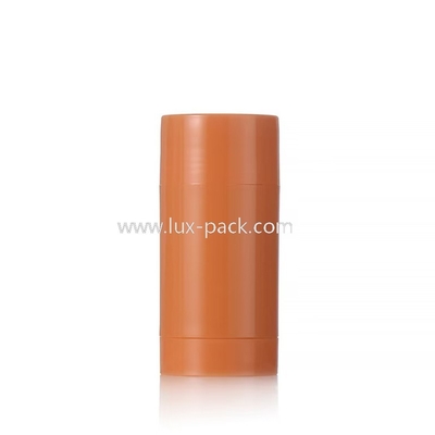 Forma cilíndrica colorida 15g 30g 50g 75g 100g Deodorante plástico Bálsamo Aceta personalização