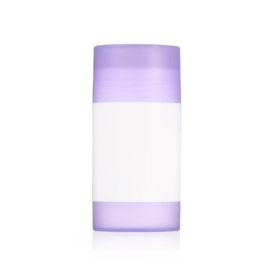 Forma redonda 35g 50g 75g PP Dupla concha corpo fragrância desodorante bálsamo recipiente