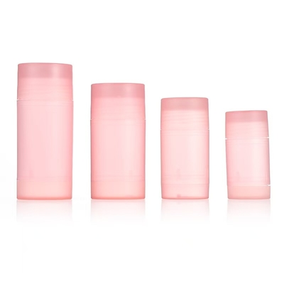 Forma redonda 35g 50g 75g PP Dupla concha corpo fragrância desodorante bálsamo recipiente