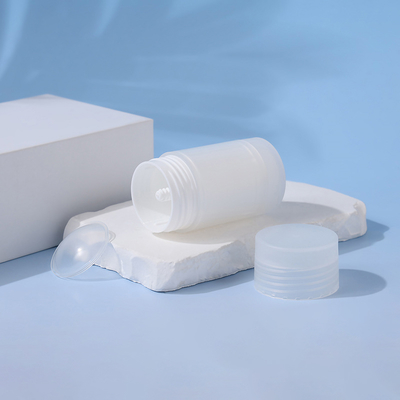 Forma redonda 35g 50g 75g PP Dupla concha corpo fragrância desodorante bálsamo recipiente