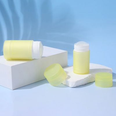 Novo design 35g 50g 75g PP Double Shell Body Fragrance Deodorant Balm Container para cuidados pessoais