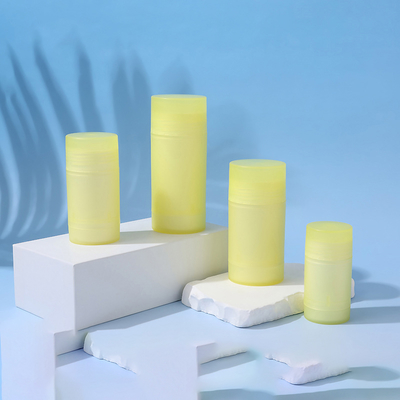 FORNECIMENTO DE FÁBRICA 35G 50G 75G PP DUPLO CONCHA CUIDADOS COM A PELE CORPO FRAGRÂNCIA DESODORANTE BALM RECIPIENTE PARA CUIDADOS PESSOAIS