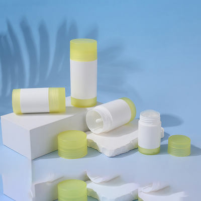 FORNECIMENTO DE FÁBRICA 35G 50G 75G PP DUPLO CONCHA CUIDADOS COM A PELE CORPO FRAGRÂNCIA DESODORANTE BALM RECIPIENTE PARA CUIDADOS PESSOAIS