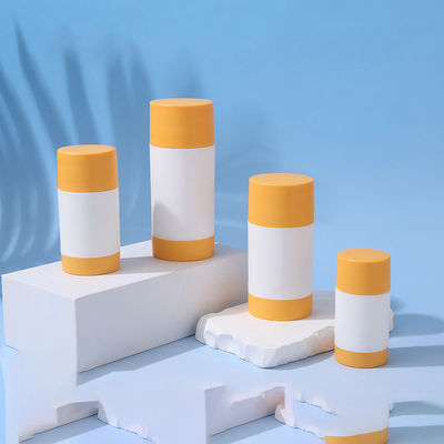 Novo design 35g 50g 75g PP Double Shell Body Fragrance Deodorant Balm Container para cuidados pessoais