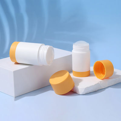 Novo design 35g 50g 75g PP Double Shell Body Fragrance Deodorant Balm Container para cuidados pessoais