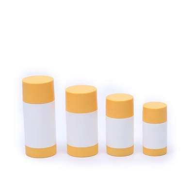 Design Rotativo 30g 50g 75g 100g Recipiente de Fragrância com Dupla Concha PP Bastão Desodorante