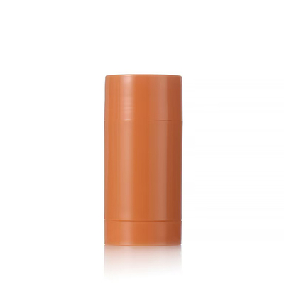Recipiente cosmético cilíndrico de plástico AS 15g 30g 50g 75g 100g para fragrância, desodorante e bálsamo vazio