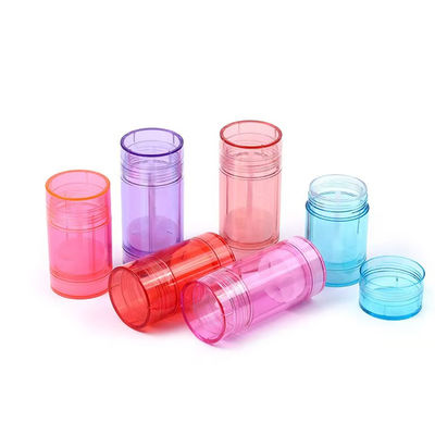 Cor personalizada OEM 15g 30g 50g 75g 100g Corpo de plástico AS Recipiente de fragrância Vazio Bálsamo desodorante