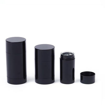 Cor aceitável 15g 30g 50g 75g 100g AS recipiente de fragrância corporal de plástico bálsamo desodorante vazio