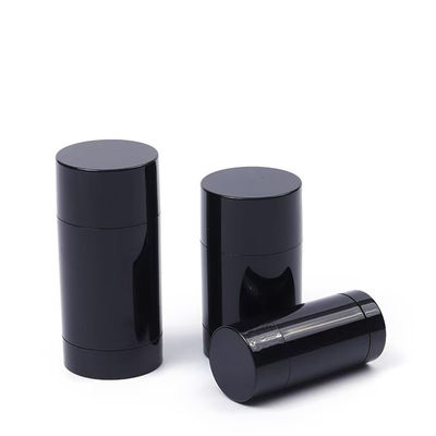 Cor aceitável 15g 30g 50g 75g 100g AS recipiente de fragrância corporal de plástico bálsamo desodorante vazio