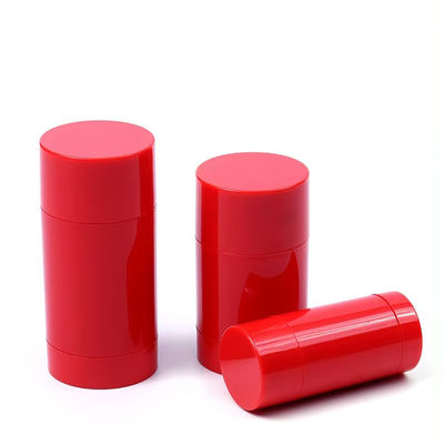 Recipiente de fragrância vazio para desodorante em bastão, corpo de plástico AS, cores vibrantes, 15g 30g 50g 75g 100g