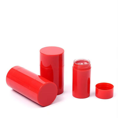 Recipiente de fragrância vazio para desodorante em bastão, corpo de plástico AS, cores vibrantes, 15g 30g 50g 75g 100g